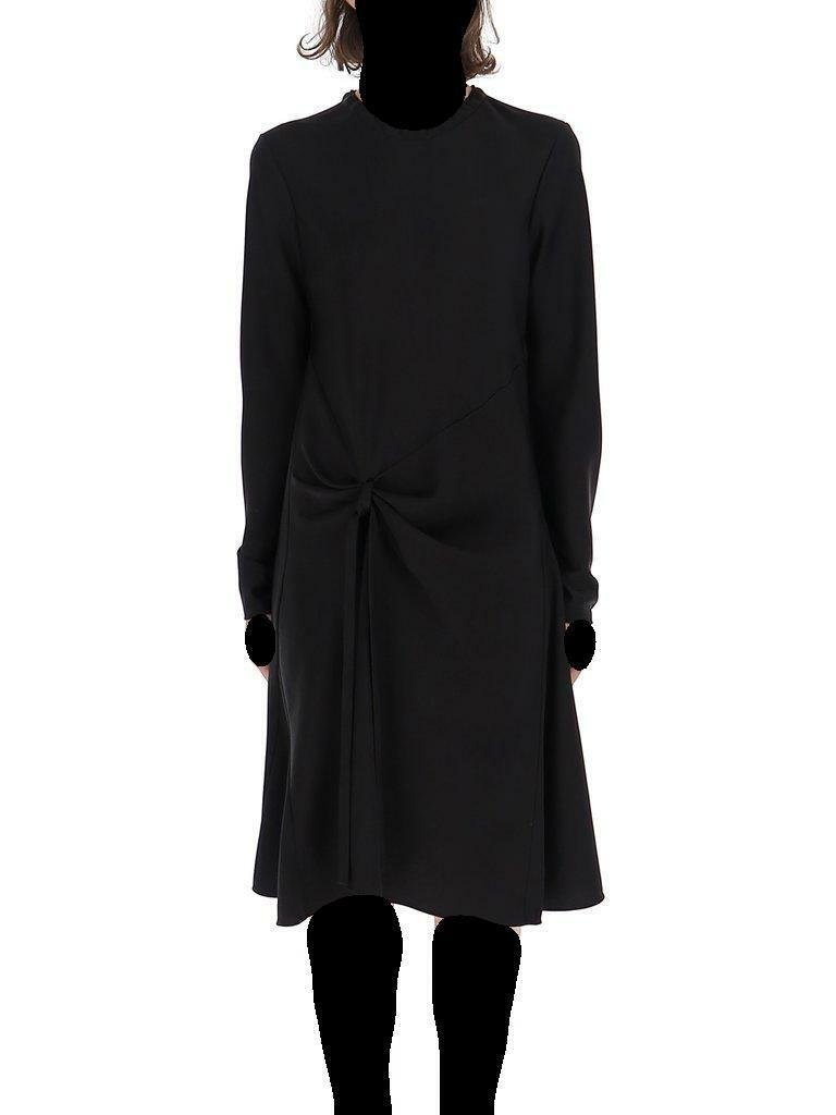 Chloé Knot Detail Midi Dress Black Size 40