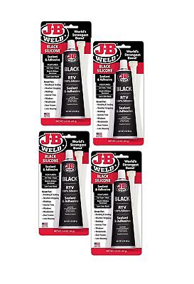 J-B Weld 31319 RTV Silicone Sealant and Adhesive - Black - 3 oz.