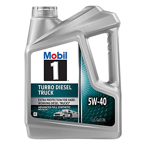 Mobil 1 122260 5W-40 Turbo Diesel Synthetic Motor Oil - 1 Gallon (Pack of 3)