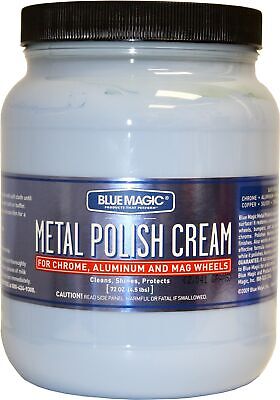 Blue Magic 550-02PK Metal Polish Cream - 1.89 Liter, (Pack of 2)