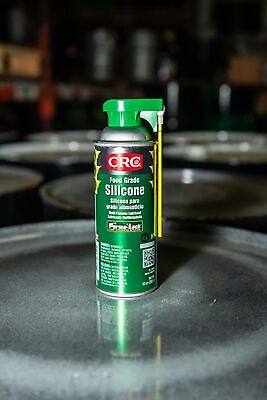 CRC Food Grade Silicone, 10 Wt Oz, Multi-Purpose Silicone Lubricant for High ...
