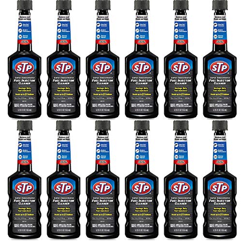 STP Fuel Injector Cleaner, Super Concentrated, Bottles, 5.25 Fl Oz, Pack of 12