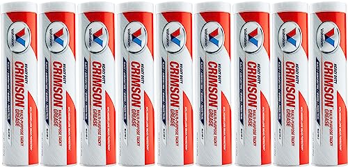 10 Pack Valvoline VV70124 Multi Purpose Grease; Crimson ; Red 14 Ounce Cartridge