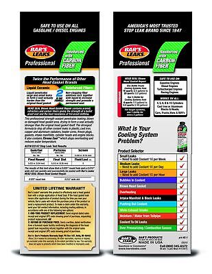 Bar's Leak HG-1-4PK HEAD SEAL Blown Head Gasket Repair - 33.8 oz, (Pack of 4)