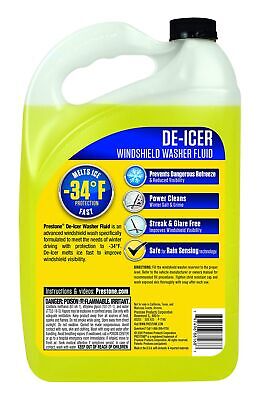 Prestone AS253-6PK De-Icer Windshield Washer Fluid (for Temperatures as Low a...