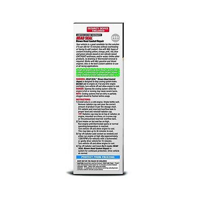 Bar's Leak HG-1-4PK HEAD SEAL Blown Head Gasket Repair - 33.8 oz, (Pack of 4)
