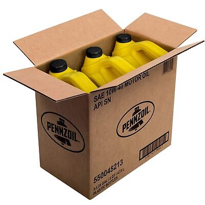 Pennzoil 550045213-3PK 5 Quart 10W-40 Motor Oil (SN Jug 3pk.)