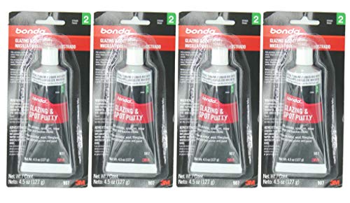 3M Bondo 907 Glazing and Spot Putty - 4.5 oz, 4 Pack