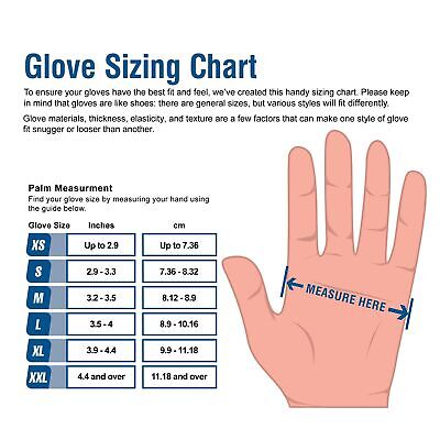 GLOVEWORKS HD Medical Blue Latex Gloves, Case of 500, 13 Mil, Size Medium, 12...