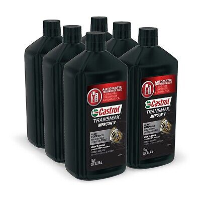 Castrol 6818 Transmax Mercon V ATF, 1 Quart, Pack of 6