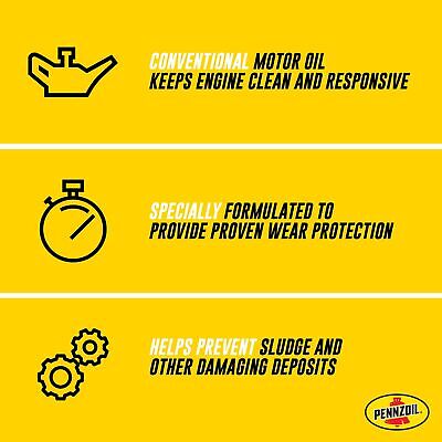 Pennzoil Conventional 10W-40 Motor Oil (1-Quart, Case of 6)
