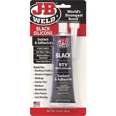 J-B Weld 31319 RTV Silicone Sealant and Adhesive - Black - 3 oz.