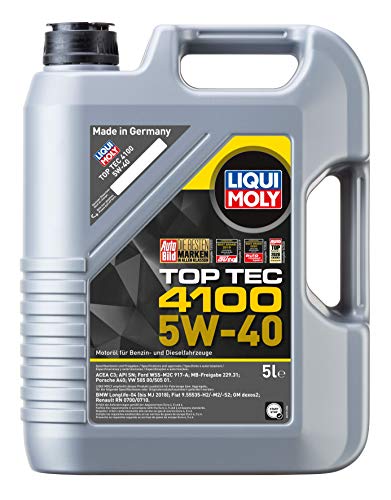 Liqui Moly 5W-40 Top Tec 4100 Low Ash Synthetic Motor Oil