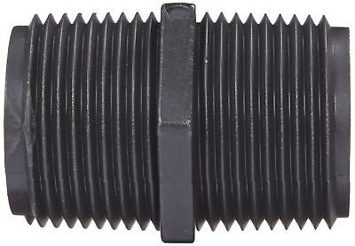 Banjo NIP100-SH Polypropylene Pipe Fitting, Short Nipple, Schedule 80, 1" NPT...