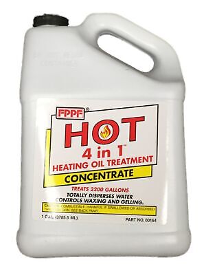 1 Gallon FPPF HOT 4-in-1 Fuel Oil - Heating Oil Treatment Treats 2200 Gallons...
