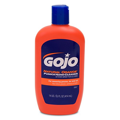 GOJO NATURAL Pumice Hand Cleaner 1 Gallon Quick Acting Lotion with Pump Bottle Pack of - 0955-02