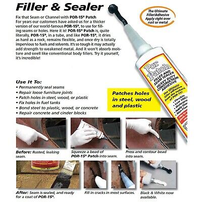POR-15 Patch - Black 4 oz - Filler & Seam Sealer | Ultimate Filler Adhesive |...