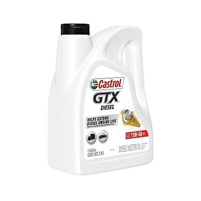 Castrol GTX Diesel 15W-40 CK-4 Motor Oil - 1 Gallon, (Pack of 3)