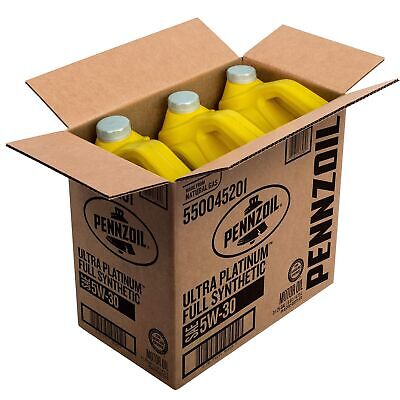 Pennzoil - 550045201-3PK Ultra Platinum Full Synthetic 5W-30 Motor Oil (5-Qua...