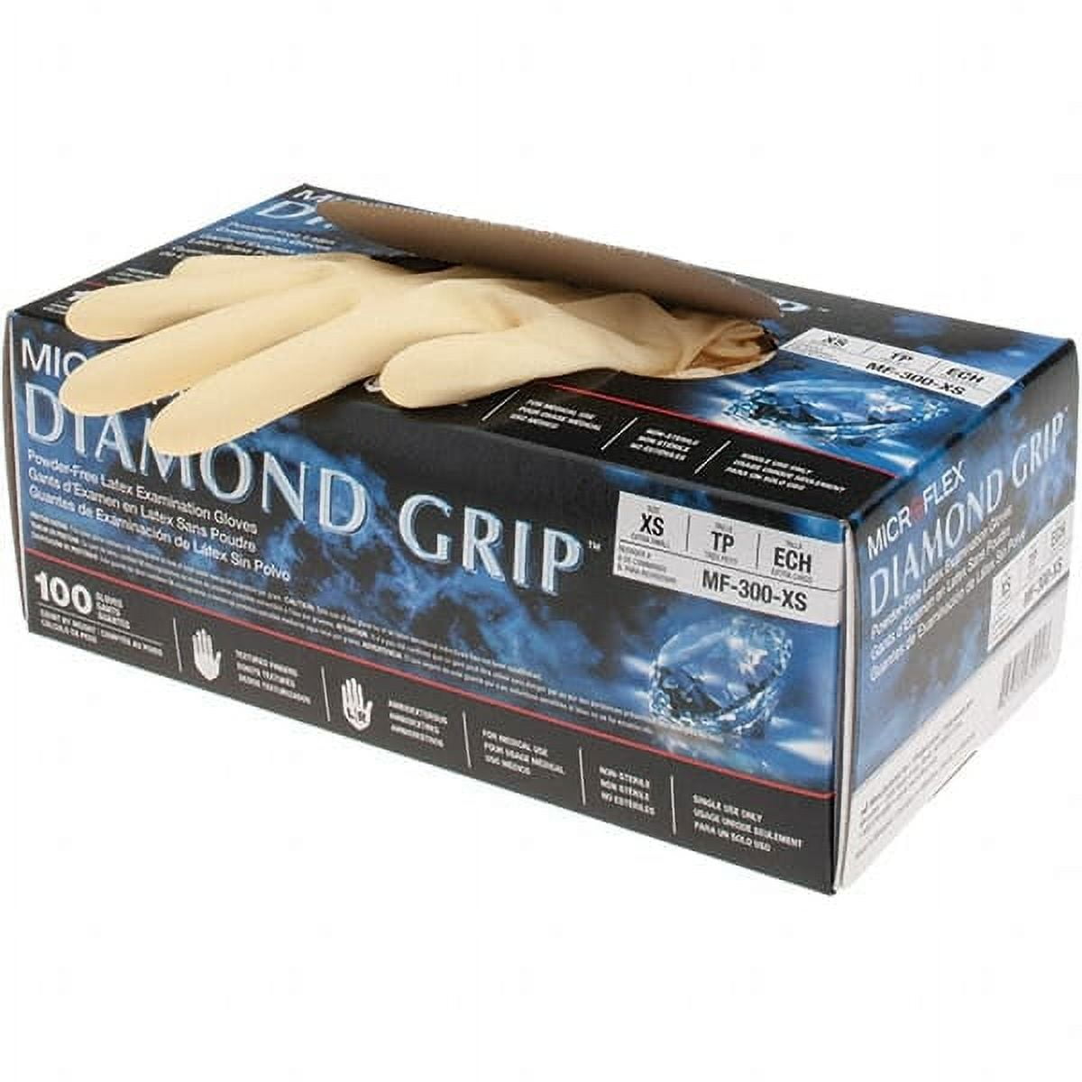 100 Pack Microflex MF-300-XS Disposable Gloves, Latex