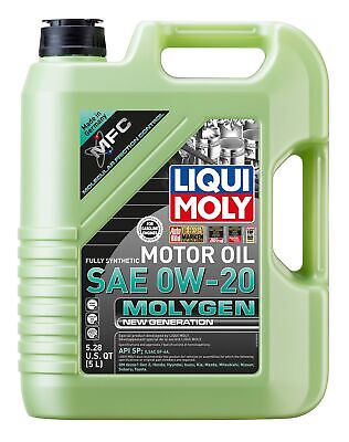 Liqui Moly 20438 Molygen New Generation SAE 0W-20 Synthetic Motor Oil, 5 Liter