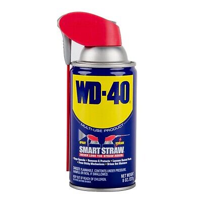 WD-40 Smart Straw 2 Way Spray Lubricant, 8 oz Can (Pack of 2)