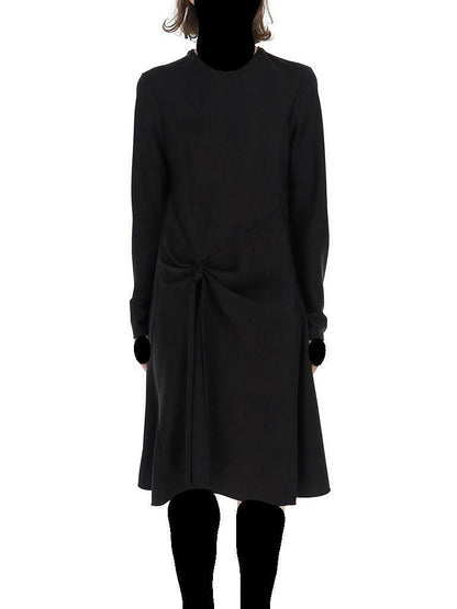 Chloé Knot Detail Midi Dress Black Size 40