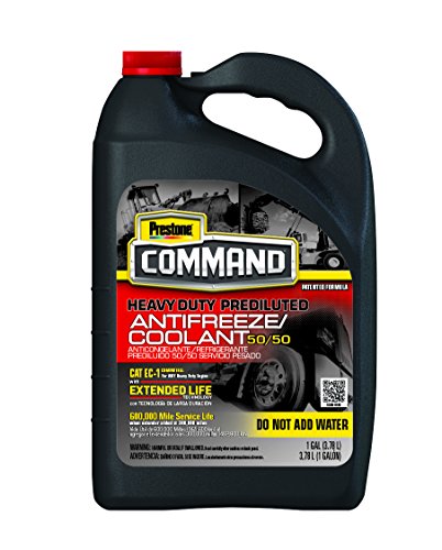 Prestone Command Nitrited Extended Life (ELC) Antifreeze and Coolant, Prediluted, 1 Gallon, Pack of 6