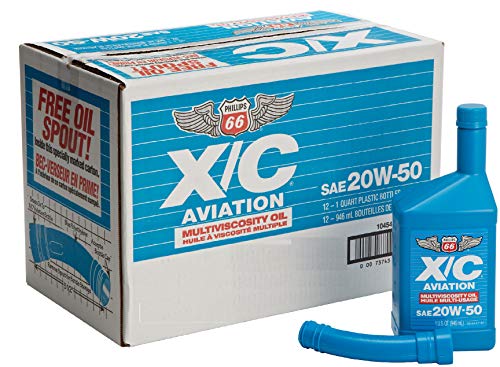 Phillips 66 - XC 20W50 Aviation Oil, 1qt Case of 12 | 1045457