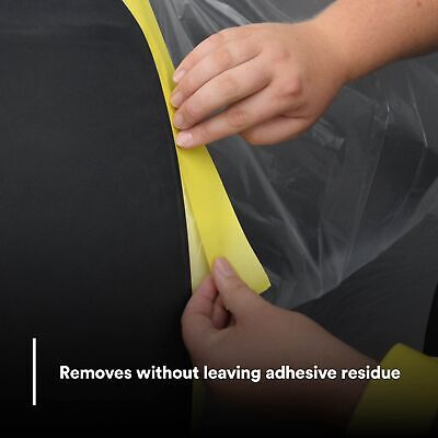 3M Automotive Refinish Masking Tape 06653, 388N, Yellow Color, Water Resistan...