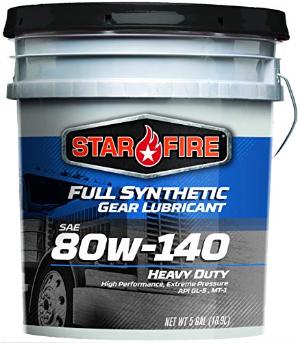 Starfire Premium Lubricants SF F/S 80W140 GL 5 Gallon Full Synthetic Gear Lubricant, 5 gal Pail