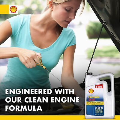 Formula Shell Conventional 10W-40 Motor Oil (5 Quart, Single Pack)