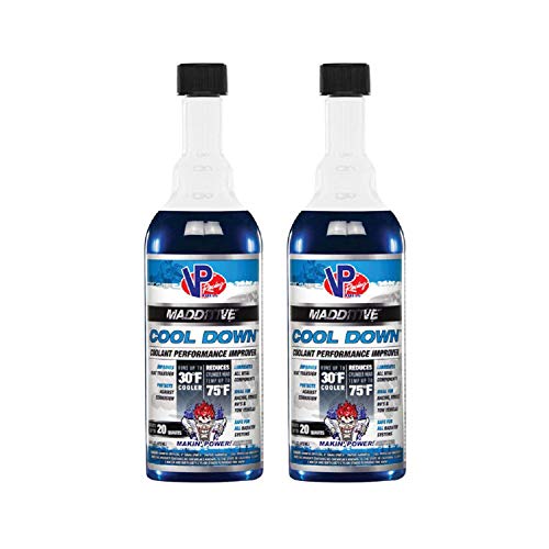 VP Racing Fuels Radiator System Additive - Cool Down, 16 Ounces (2 Pack). Safe For All Radiators. Decreases Engine Temps Up To 30 degrees F