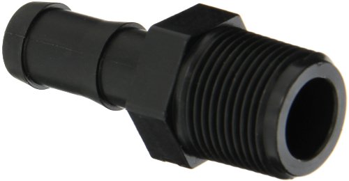 Banjo HB075-058 Polypropylene Hose Fitting, Adapter, 3/4" NPT Male x 5/8" Barbed