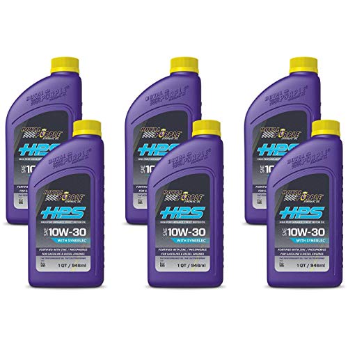 Royal Purple HPS 10W30 High Performance Engine Oil, 6 Quart Case