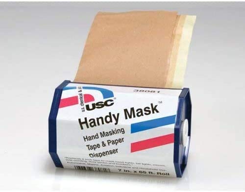 U. S. Chemical & Plastics Handy Mask Tape & Paper with Dispenser 12/Display Box (USC-38081)