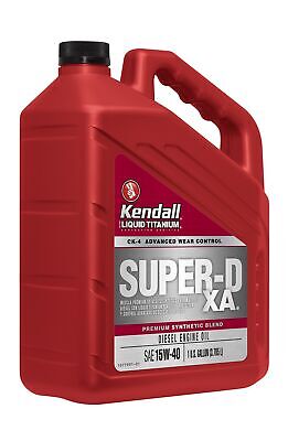 Kendall 1077886-3PK Super-D XA 15W40 Diesel Engine Oil with Liquid Titanium (...