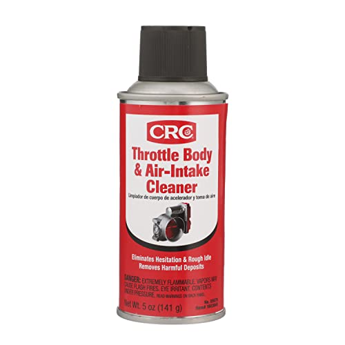 CRC Throttle Body & Air Intake Cleaner 05678  5 WT OZ, Cleaner for All Fuel Injected Gasoline Engines