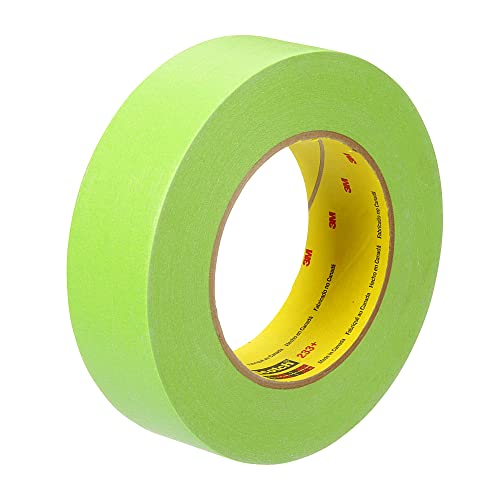 Scotch Performance Masking Tape 233+ 26338, Moisture Resistant, Flexible, Green Color, 36 mm x 55 m??, 16/Case