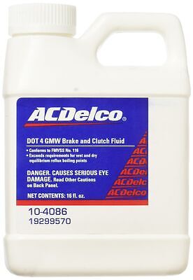 ACDelco GM Original Equipment 10-4086 DOT 4 Hydraulic Brake and Clutch Fluid ...