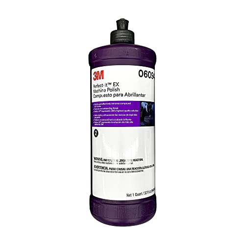 3M Perfect-It EX Machine Polish, 06094, High Performing, 1 qt (32 fl oz/946 mL)