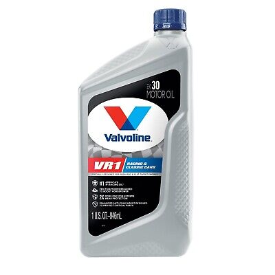 Valvoline VR1 Racing SAE 30 High Performance High Zinc Motor Oil 1 QT, Case of 6