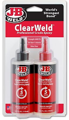 JB Weld 50240 Jb Clearweld Epoxy 8oz, 8 Fl Oz