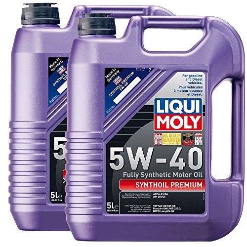 2 Pack - Liqui Moly 2041 Premium 5W-40 Synthetic Motor Oil - 5 Liter Jug (2)