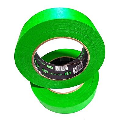 1.5 inch (36mm X 55m) Premium High Performance Automotive Green 316 Masking T...
