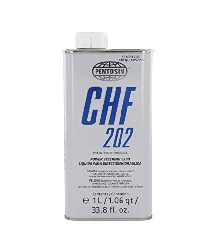 Pentosin 8403107 CHF 202 Long-Life Synthetic Hydraulic Fluid for Audi, Bentley, BMW, Chrysler, Dodge, Jeep, Mercedes-Benz, Mini, Porsche, Saab, Volkswagen, Volvo, and More; 1 Liter