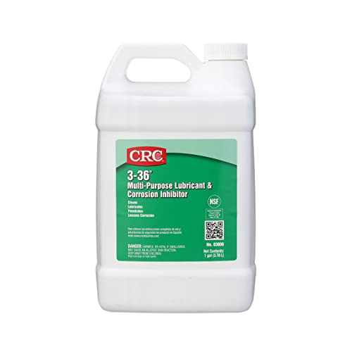 CRC 3-36 Multipurpose Lubricant & Corrosion Inhibitor 03005  1 Gallon, Corrosion Protectant w/ Petroleum Base for Metal Equipment
