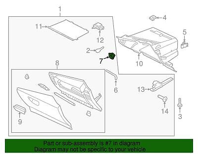 Ford 2013-2015 Escape C-Max Glove Box Latch Striker Right Passenger OEM New