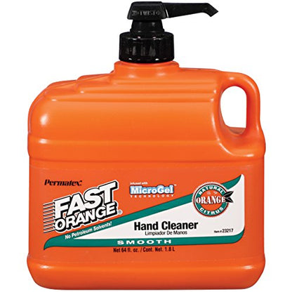 Permatex 23218-4PK Fast Orange Smooth Lotion Hand Cleaner with Pump, 1 Gallon (Pack of 4)