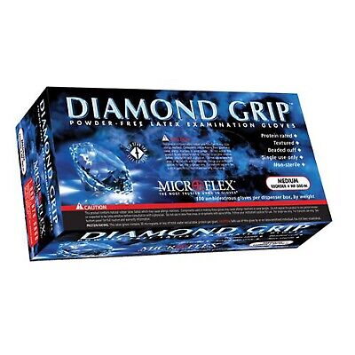 Microflex Medical MF-300-S Small Natural 9.645'' Diamond Grip 6.3 mil Latex A...